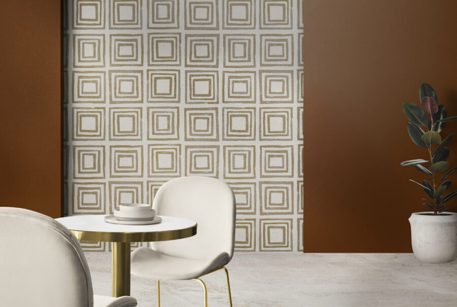 Modern luxury authentic dining room wall